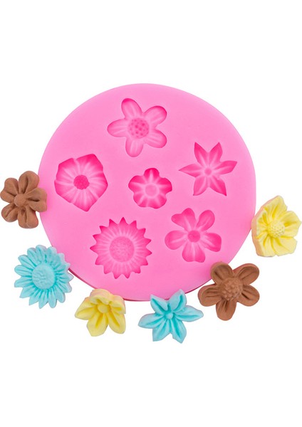Çikolata Tarzı Yaprak Çiçek Silikon Fondan Kek Kalıbı Cupcake Jöle Şeker Çikolata Dekorasyon Pişirme Aracı Kalıpları Reçine Mutfak Eşyaları (Yurt Dışından) fırsatları