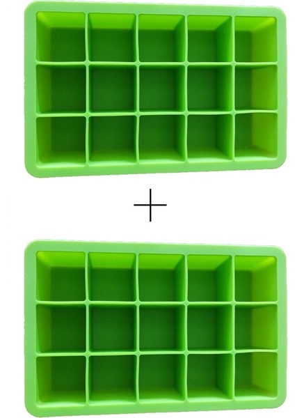 2 Adet Yeşil Stil 2 Adet Silikon Buz Küpü Kalıp Makinesi Kolay Kare Buz Küpü Tepsileri Kalıpları Bar Aksesuarları Pub Şarap Buz Kalıpları Kalıp Mutfak Gereçleri (Yurt Dışından)
