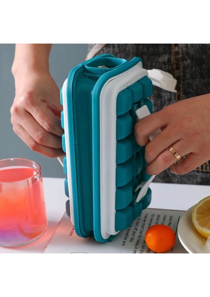 Yeşil Stil M Beden Buz Topu Makinesi 2 1 Taşınabilir Yaratıcı Buz Şişesi Kübik Konteyner Buz Küpü Yuvarlak Tepsi Kalıp Dıy Kafes Su Isıtıcısı Bar Mutfak Aracı (Yurt Dışından)