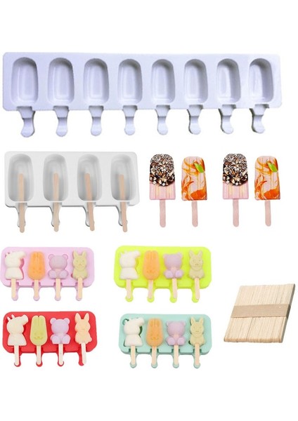 4 Delikli Turuncu Stil Dondurma Popsicle Kalıpları Buz Makinesi Için Silikon Formlar Dondurucu Varil Dondurma Kalıbı Tatlı Araçları Ice Cube Maker Silikon Kalıplar (Yurt Dışından) fırsatları