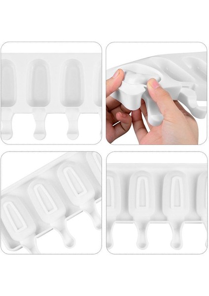 4 Delikli Turuncu Stil Dondurma Popsicle Kalıpları Buz Makinesi Için Silikon Formlar Dondurucu Varil Dondurma Kalıbı Tatlı Araçları Ice Cube Maker Silikon Kalıplar (Yurt Dışından) indirimleri