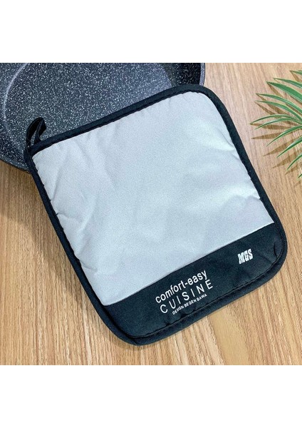 Arjantin Tarzı Mikrodalga Fırın Süper Kalın Yüksek Sıcaklığa Dayanıklı Mutfak Profesyonel Eldiven Cıva Kumaş Malzeme Seti 29 × 18 cm (Yurt Dışından)