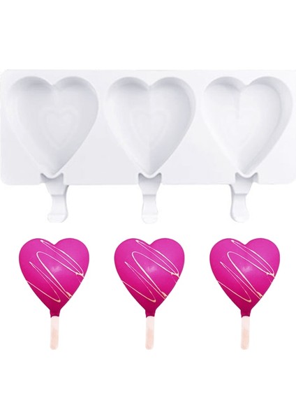 Sadece Kalıp-8 Stili 4-Cavity Pişirme Mini Silikon Dondurma Kalıpları Popsicle Kalıpları Kek Çikolatalı Cakesicle Kalıp Dıy Ice Pops Oval Için (Yurt Dışından) fiyatları
