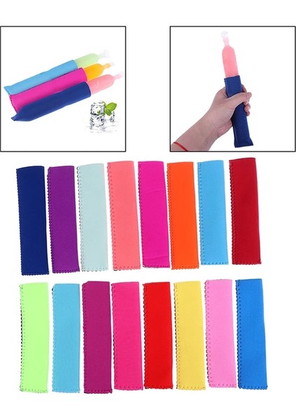5pcslot Popsicle Kol Buz Çubukları Kapak Çocuk Anti-Soğuk Buz Kapak Çanta Popsicle Buz Pop Lolly Dondurucu Tutucu (Yurt Dışından) modelleri