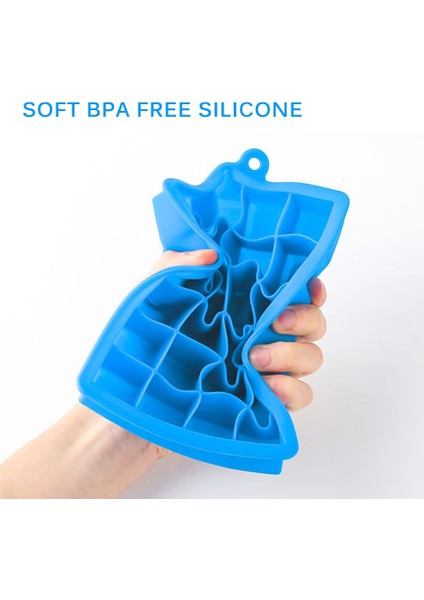 Küçük Yeşil Stil 24 Kavite Silikon Buz Küpü Tepsileri Kare Dondurucu Maker Viski Kokteyl Mutfak Bar Için Çıkarılabilir Plastik Kapaklı Buz Küpü Kalıp (Yurt Dışından) fiyatları