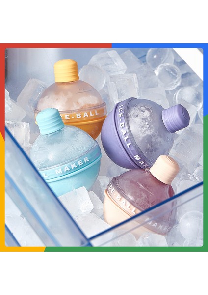 Mor Tarzı Buz Hokeyi Buz Küpü Kalıp Silika Jel Ev Buz Küpü Topu Buz Küpü Mutfak Aracı Yuvarlak Ampul Buz Hokeyi Kalıp Yapmak (Yurt Dışından) fiyatları