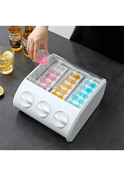 288 Izgara Küçük Buz Stili Buzdolabı Depolama Çekmecesi 30 Izgara Küçük Buz Küpü Kalıp Kutusu Popsicle Kalıpları Maker Tepsi Suyu Yapımı Dıy Bar Mutfak Aksesuarları (Yurt Dışından) fırsatları