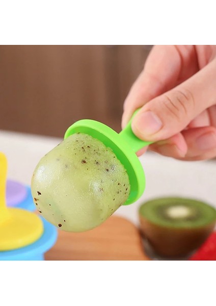 Kırmızı Stil S Beden Silikon Mini Ice Pops Kalıp Dondurma Topu Lolly Maker Popsicle Kalıpları Bebek Dıy Gıda Takviyesi Aracı Meyve Shake Dondurma Kalıp (Yurt Dışından)