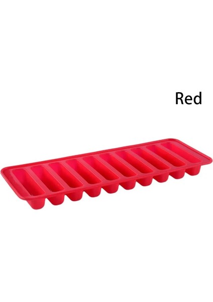 Kırmızı Stil Yaratıcı Silikon Buz Küpü Tepsi Kalıp Parmak 10 Izgara Çikolata Kalıp Tepsisi Su Şişesi Dondurma Puding Makinesi Kalıp Bar Kitche (Yurt Dışından)