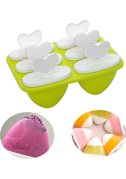 Dondurma Kalıpları 5 Stili Silikonlar Pişirme El Sanatları Için Dondurma Kalıpları 3D Kutu, Silikon Dondurma Kalıpları Kek, Dıy Buz Pops Oval Ev Aletleri Için Cakesicle Kalıp (Yurt Dışından)