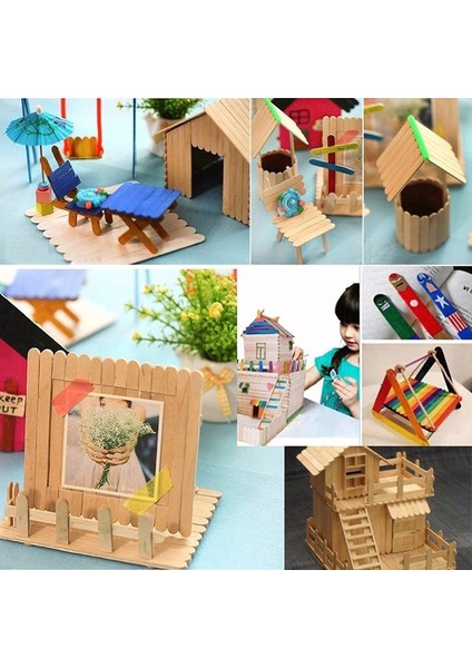 15X1,8 Tarzı Lot Ahşap El Sanatları Dondurma Çubukları Pop Dondurma Çubukları Doğal Ahşap Kek Araçları Dıy Çocuk Işi Sanat El Sanatları Oyuncaklar Buz Kalıp (Yurt Dışından)