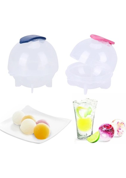 4 Adet Renk Karıştırma Stili 4 Adet Büyük Boy Top Buz Kalıpları Küre Yuvarlak Top Buz Küpü Makineleri Ev ve Bar Partisi Mutfak Viski Kokteyl Dıy Dondurma Kalıpları (Yurt Dışından) modelleri
