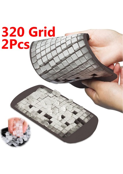 160 Izgara-Mavi Tarzı 1 Parça 320 Izgara Mlicone Buz Kalıbı Buz Küpleri Katlanabilir Buz Kalıbı Buz Kırıcı Buz Izgara Tepsisi Küçük Kare Kalıp Buz Yapım Makinesi Silikon Kalıp (Yurt Dışından) indirimleri