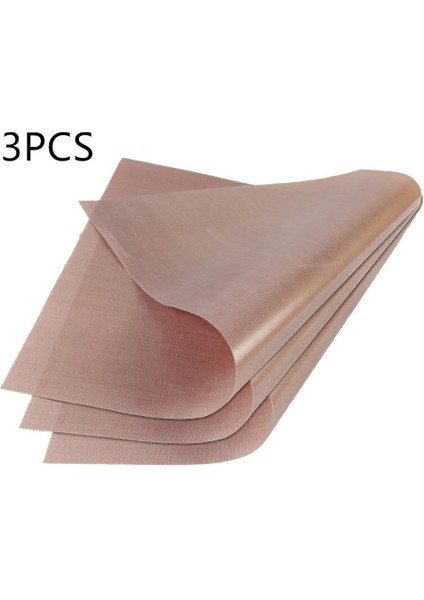 Kahve Tarzı 60X40CM 3 Adet Yapışmaz Isı Transfer Kağıdı Muşamba Ped Pişirme Kağıdı Mat Yıkanabilir Fırın Yeniden Kullanılabilir Isıya Dayanıklı Mutfak Pişirme Araçları (Yurt Dışından)