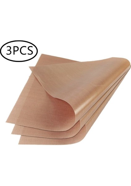 Kahve Tarzı 60X40CM 3 Adet Yapışmaz Isı Transfer Kağıdı Muşamba Ped Pişirme Kağıdı Mat Yıkanabilir Fırın Yeniden Kullanılabilir Isıya Dayanıklı Mutfak Pişirme Araçları (Yurt Dışından)