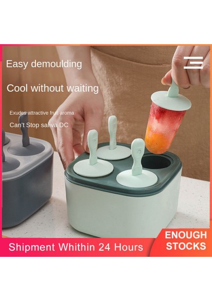 No.2 Tarzı Ev Yapımı Popsicle Kalıpları Yeniden Kullanılabilir Kolay Bırakılan Buz Pop Kalıp Sopa ile Ev Dıy Dondurma Kalıp Mutfak Dondurma Araçları (Yurt Dışından)