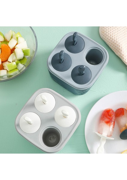 No.2 Tarzı Ev Yapımı Popsicle Kalıpları Yeniden Kullanılabilir Kolay Bırakılan Buz Pop Kalıp Sopa ile Ev Dıy Dondurma Kalıp Mutfak Dondurma Araçları (Yurt Dışından)