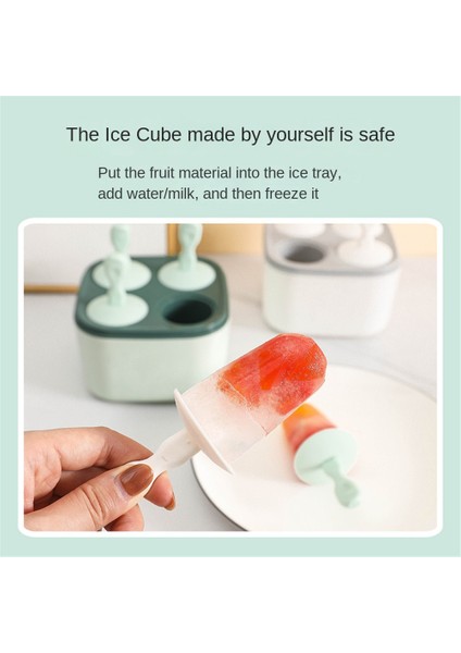No.2 Tarzı Ev Yapımı Popsicle Kalıpları Yeniden Kullanılabilir Kolay Bırakılan Buz Pop Kalıp Sopa ile Ev Dıy Dondurma Kalıp Mutfak Dondurma Araçları (Yurt Dışından)