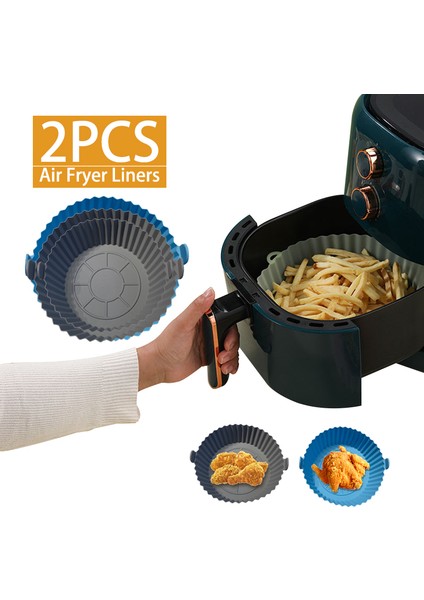 Büyük-Pembe Tarzı Hava Fritöz Silikon Sepet Silikon Kalıp Hava Fritöz Fırın Pişirme Tepsisi Pizza Kızarmış Tavuk Sepeti Hava Fritöz Için Silikon Kalıplar (Yurt Dışından)