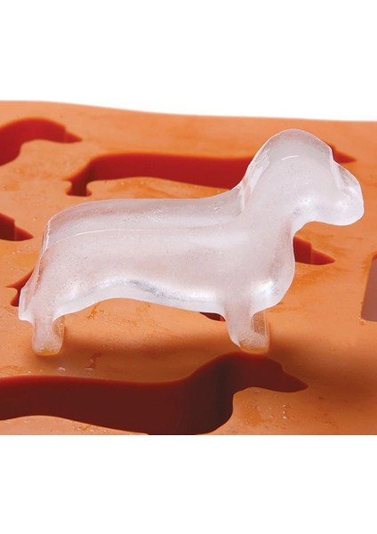 Silikon Köpek Şekilli Buz Küpü Tepsi Gıda Sınıfı Mutfak Aracı Şeker Buz Yapma Kalıp Dıy Bar Dachshund Kalınlaşma Çikolata Kalıp (Yurt Dışından) modelleri