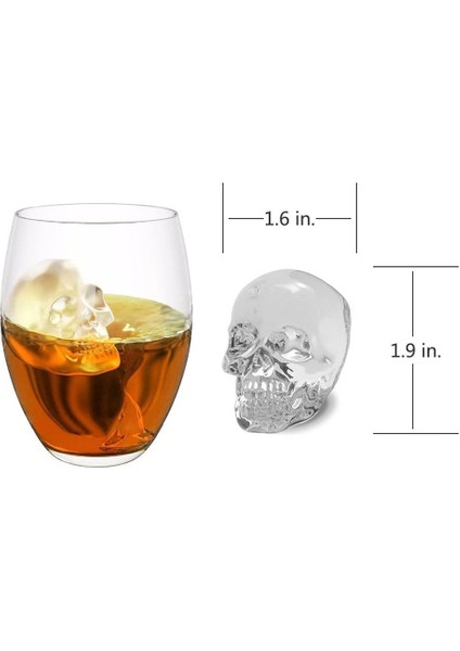 Küçük Viski Buz Topu Kalıp Kafatası, 2-Set 8 Küçük Küre Buz Küpü Kalıpları, Yuvarlak Buz Küpü Gıda Sınıfı Kolay Bırakılan Yeniden Kullanılabilir Silikon (Yurt Dışından) modelleri