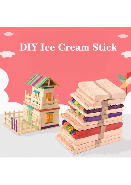 18X1CM Tarzı Çok Ahşap El Sanatları Dondurma Çubukları Pop Dondurma Çubukları Doğal Ahşap Kek Araçları Dıy Çocuklar Işi Sanat El Sanatları Oyuncaklar Buz Kalıbı (Yurt Dışından)