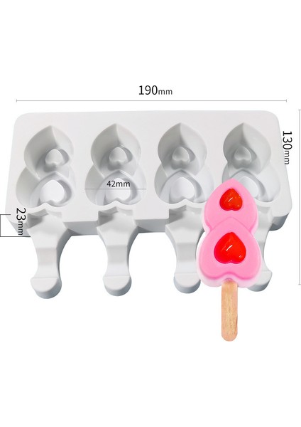 Stil5 Tarzı Buz Küpü Yapımcısı Silikon Dondurma Kalıp Popsicle Kalıp Buz Küpü Tepsi Kalıp Buz Pop Yapımcısı Kalıp Buz Tepsisi Buz Popsicle Kalıp (Yurt Dışından)