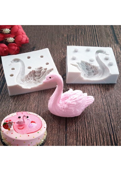 Kuğu Stili 3D Mini Kuğu Sarı Ördek Ayı Silikon Panda Kalıp Dıy Fondan Çikolata Epoksi Sabun Mum Pişirme Araçları Aroma Taş Reçine Kalıp (Yurt Dışından) fiyatları