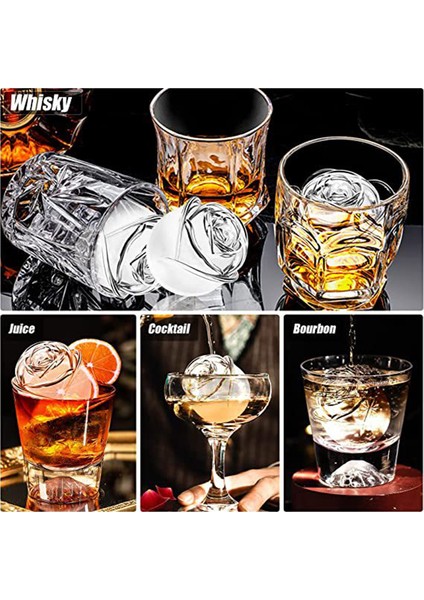 Yeşil Stil Silikon Gül Buz Küpü Kalıpları Kapaklı 3D Gül Çiçek Şekli Yeniden Kullanılabilir Buz Küpü Tepsi Dondurma Yapma Makinesi Aracı Mutfak Aksesuarları (Yurt Dışından) indirimleri