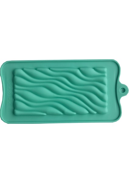 013YEŞIL Tarzı Çizgi Şekilli Su Akışı Tasarımlı Silikon Çikolata Kalıbı.tam Sayfa Şeker Hediye El Yapımı Pişirme Kalıbı Yeniden Kullanılabilir Mutfak Aksesuarları (Yurt Dışından)