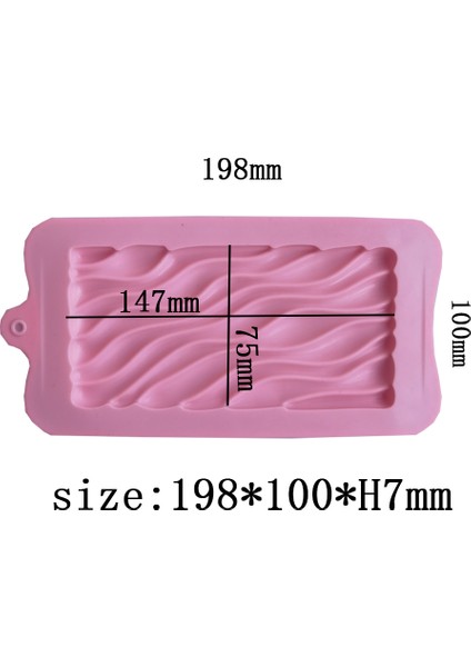 013YEŞIL Tarzı Çizgi Şekilli Su Akışı Tasarımlı Silikon Çikolata Kalıbı.tam Sayfa Şeker Hediye El Yapımı Pişirme Kalıbı Yeniden Kullanılabilir Mutfak Aksesuarları (Yurt Dışından) indirimleri