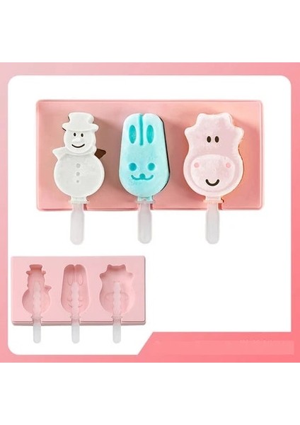 No.12 Tarzı Silikon Dondurma Kalıbı Buz Küpü Tepsisi Buzlu Şeker Varil Diy Kalıp Tatlı Dondurma Kalıbı Popsicle Çubuğu ile (Yurt Dışından)