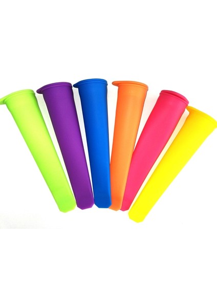 6 Adet Küçük Stil Opsicle Maker Yaz Dondurma Küvetleri Lolly Kalıp Mutfak Dıy Gıda Sınıfı Silikon Dondurulmuş Krema Makineleri Yeniden Kullanılabilir Buz Pop Kalıbı (Yurt Dışından)