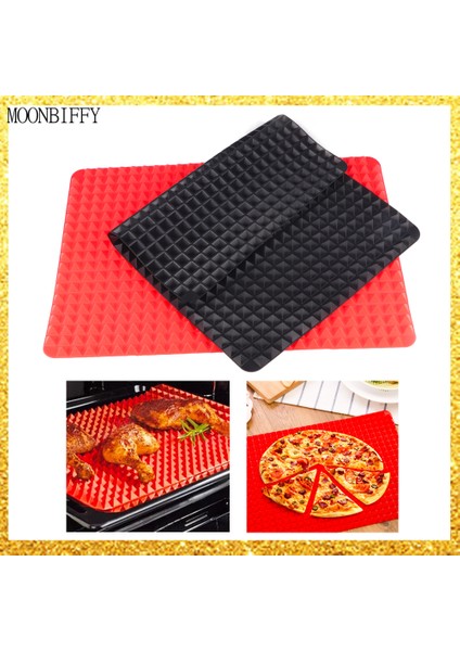 Kırmızı Stil 1 Adet Piramit Bakeware Tava 4 Renk Yapışmaz Silikon Pişirme Paspasları Pedleri Kalıpları Pişirme Mat Fırın Fırın Tepsisi Sac Mutfak Gereçleri (Yurt Dışından)