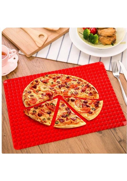 Kırmızı Stil 1 Adet Piramit Bakeware Tava 4 Renk Yapışmaz Silikon Pişirme Paspasları Pedleri Kalıpları Pişirme Mat Fırın Fırın Tepsisi Sac Mutfak Gereçleri (Yurt Dışından)