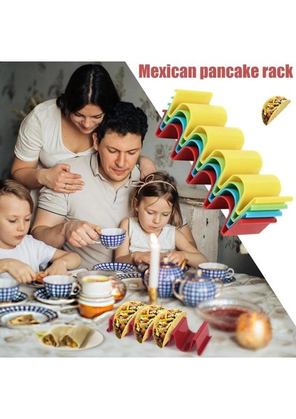 No.1 Stili Meksika Rulo Raf Taco Kek Rafları Kafeler Için Yaratıcı Tortilla Gözleme Raf Tutucu Dalga Şekli Tepsi Tutucu Taco Kek Gözleme Rafı (Yurt Dışından) fırsatları