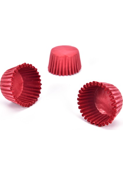 Pembe Tarzı Lot Moculate Kağıt Gömlekleri Pişirme Muffin Kupası Kek Cupcake Kutuları Düz Renk 2X2CM (Yurt Dışından)