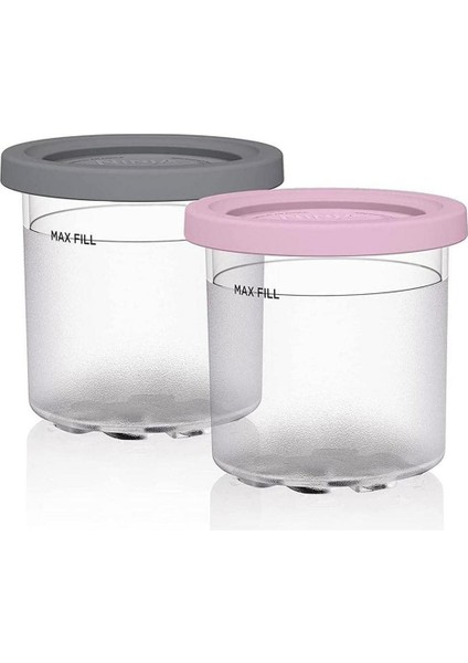 Gripembe Tarzı Dondurma Pintleri Pint Dondurma Kapları Bardak Yeniden Kullanılabilir Dondurucu Saklama Küvetleri Ev Yapımı Dondurma Kaseleri (Yurt Dışından)