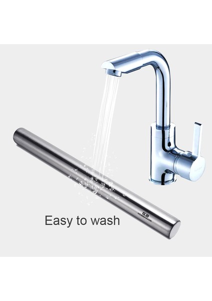 Gümüş Tarzı 40CM G.a Homefavor Haddeleme Paslanmaz Çelik El Hamur Açma Makinesi Fırında Kek Pizza Pasta Aksesuarları Yapışmaz Mutfak Eşyaları (Yurt Dışından) fırsatları