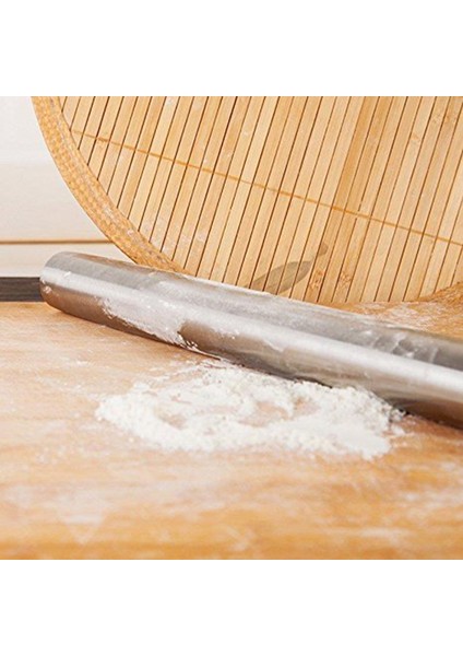 Gümüş Tarzı 40CM G.a Homefavor Haddeleme Paslanmaz Çelik El Hamur Açma Makinesi Fırında Kek Pizza Pasta Aksesuarları Yapışmaz Mutfak Eşyaları (Yurt Dışından) indirimleri
