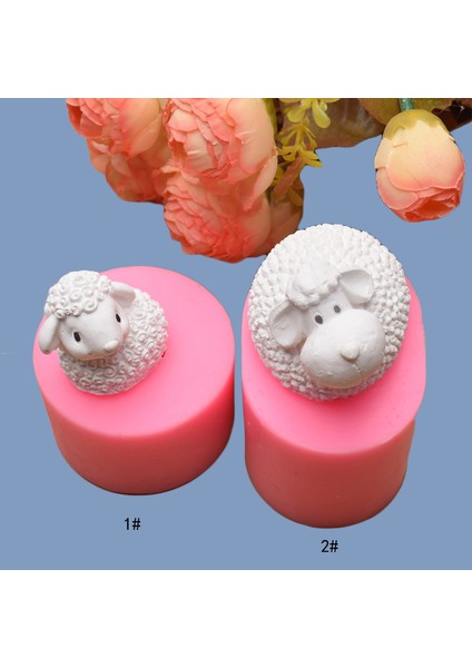 No.1 Stili 3D Sevimli Koyun Silikon Mum Kalıpları Formları Dıy Mum Yapımı El Yapımı Sabun Kil Alçı Reçine El Sanatları Kalıpları Kek Dekorasyon Araçları (Yurt Dışından) fiyatları