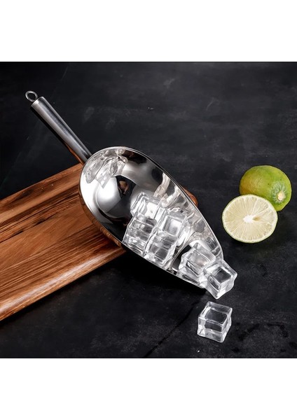 29CM Tarzı Barbekü Buz Şekeri Un Buz Kaşık Kürek Düğün Bar Partisi Ev Mutfak Aracı Paslanmaz Çelik Buz Kazıyıcı Gıda Büfesi Şeker Çubuğu Aracı (Yurt Dışından)