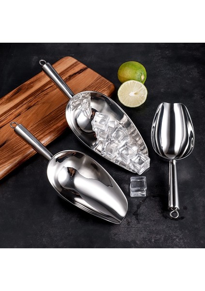 29CM Tarzı Barbekü Buz Şekeri Un Buz Kaşık Kürek Düğün Bar Partisi Ev Mutfak Aracı Paslanmaz Çelik Buz Kazıyıcı Gıda Büfesi Şeker Çubuğu Aracı (Yurt Dışından)