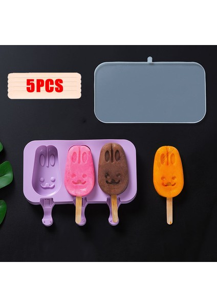 I0001-3 Stili Silikon Dondurma Kalıp Hayvan Şekli Jöle Buz Hokeyi Makinesi Dıy Gıda Takviyesi Aracı Dondurma Çubuğu Yaz Sıcak Satış (Yurt Dışından)