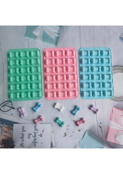 Yeşil Tarzı 18 Adet 3D Köpek Kemik Buz Tepsileri Silikon Evcil Hayvan Yemi Kalıpları Sabun Çikolata Jöle Şekerleme Kalıbı Kek Dekorasyon Pişirme Kalıpları Bakeware (Yurt Dışından) fiyatları