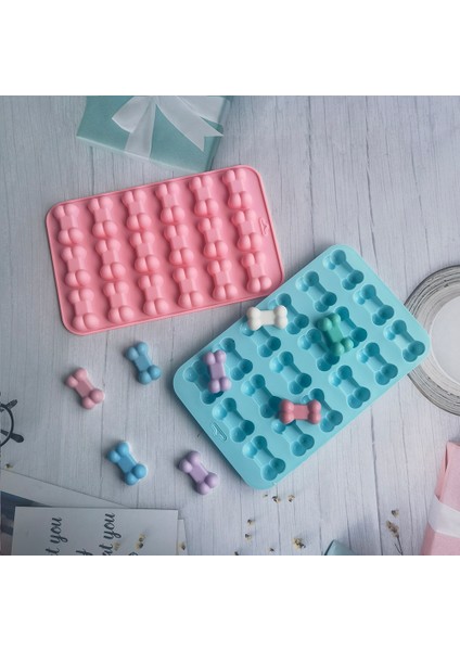 Yeşil Tarzı 18 Adet 3D Köpek Kemik Buz Tepsileri Silikon Evcil Hayvan Yemi Kalıpları Sabun Çikolata Jöle Şekerleme Kalıbı Kek Dekorasyon Pişirme Kalıpları Bakeware (Yurt Dışından) fırsatları