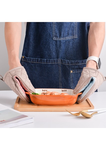 Mavi Stil Licone Anti-Haşlanma Fırın Eldiveni Eldiveni Potholder Mutfak Silikon Eldiven Tepsi Bulaşık Kase Tutucu Fırın Handschoen El Klipsi (Yurt Dışından) indirimleri