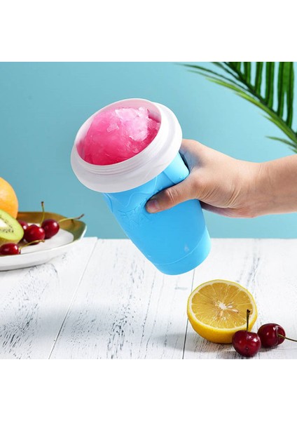 Kırmızı Stil Dondurulmuş Sıkma Slushy Bardak Makinesi Sihirli Anında Slushie Buz Smoothie Krem Kedi Dolu Cam Kova Şişe Manuel Sallama (Yurt Dışından) fiyatları