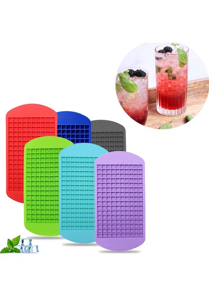 Fildişi Tarzı 160 Izgara Buz Küpü Silikon Kalıp Silikon Buz Küpü Makinesi Katlanabilir Buz Küpü Tepsi Mini Kare Buz Yapıcı Kalıp Popsicle Kalıp Ew (Yurt Dışından)