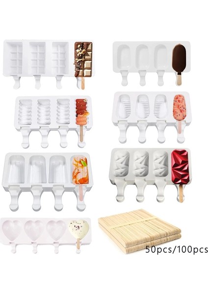 Ben Stil Silikon Popsicle Kalıp Dondurma Kalıbı Yaz Dıy Ev Yapımı Buz Küpü Tepsi Buz Pop Blok Dondurucu Meyve Suyu Tatlı Makinesi Aracı (Yurt Dışından) fiyatları